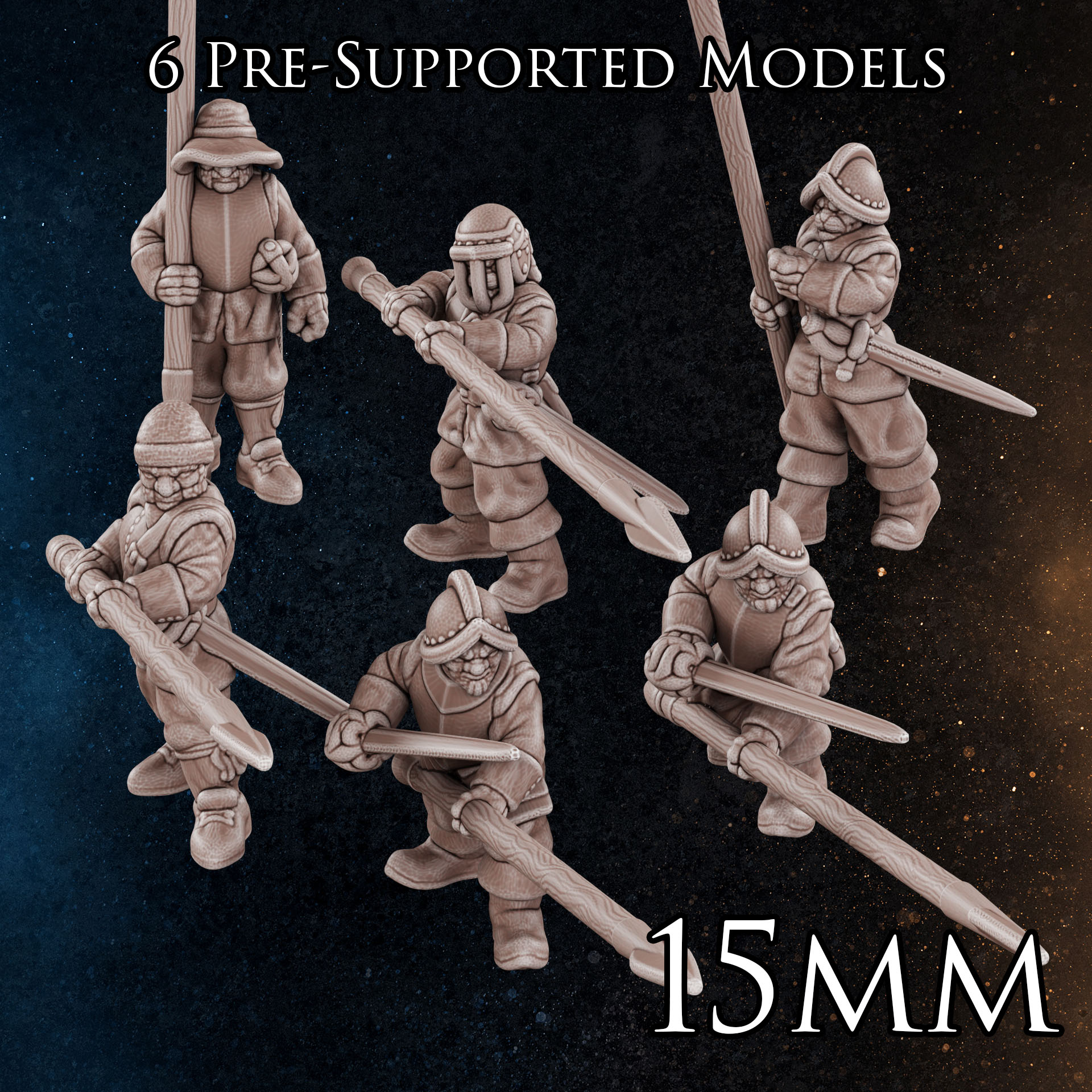 15mm - Pikemen - English Civil War - Pike & Shot